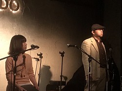 橋岡蓮、月桃さちこ、息吹肇さんによる朗読ライブ。2019・5