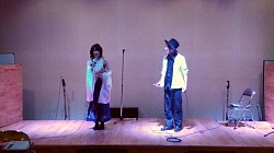 しらゆきさんは東京からコスプレ(FFXユウナ)でMC参加。2018・10