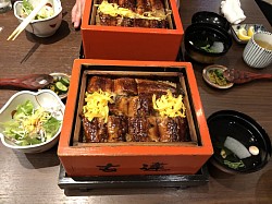 柳川なのでウナギのセイロ蒸しで打ち上げ。2018・10