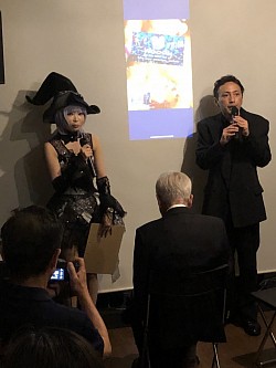コスプレイヤーのしらゆきさんはMCで参加。2018・5