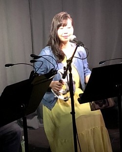 山梨から参加の音糸(おといと)雨宮さん。2018・5
