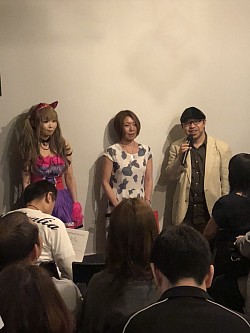 しらゆきさんと息吹肇さん、橋岡蓮さん。2018・5